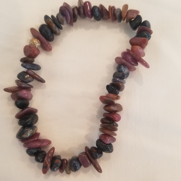 8 Tumbled Stone Stretch Bracelets - Picture 2 of 9